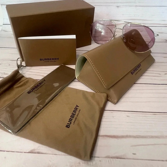 Rose and Light Gold Alice‎ Burberry Women\'s Sunglasses main image 9